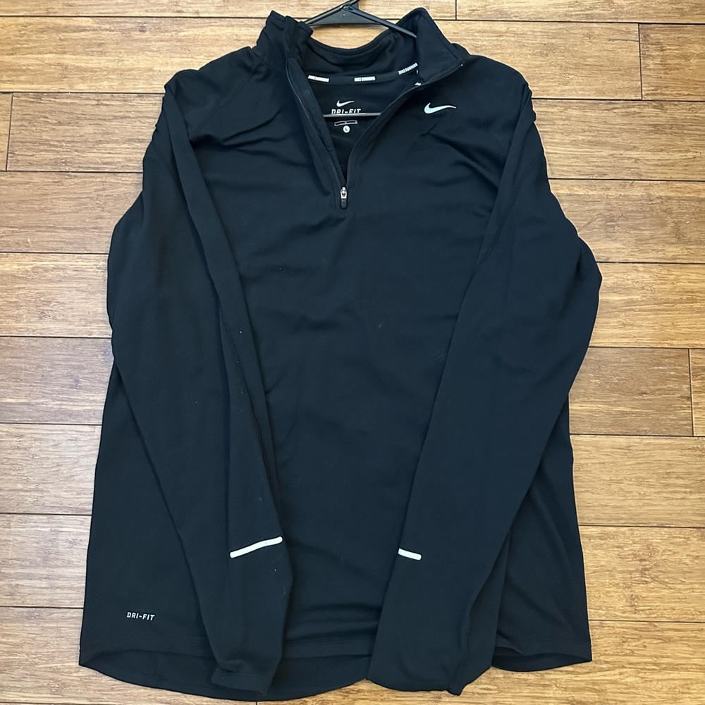 Nike Black Dri-FIT Quarter-Zip Pullover